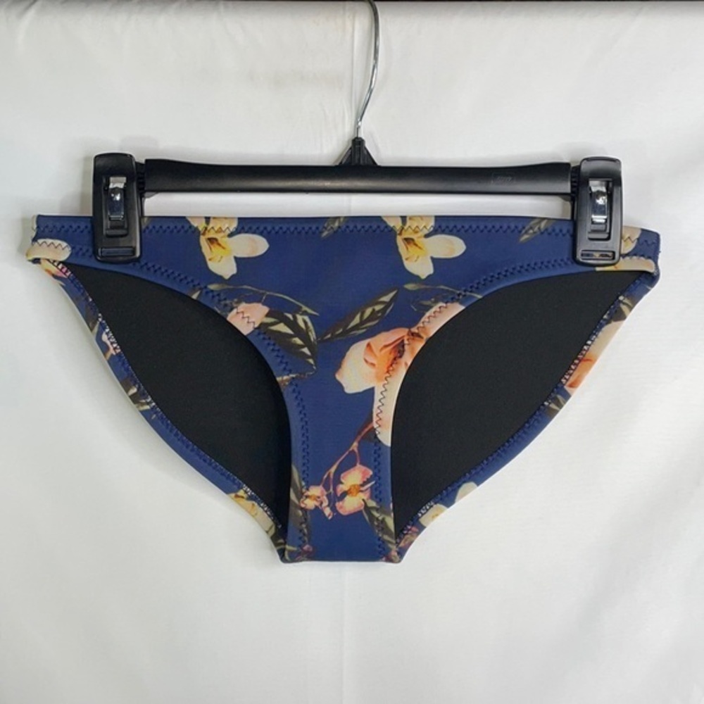 NWT Muxilove neoprene  navy blue floral, bikini bottom